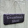 Engraved Slate Grandma's Garden Sign, thumbnail 8 of 8
