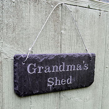 Engraved Slate Grandma's Garden Sign, 8 of 8