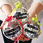 Personalised Dymo Tape Bauble, thumbnail 1 of 7