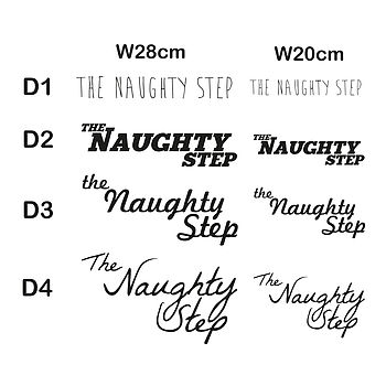 'The Naughty Step' Children's Wall Sticker, 5 of 7