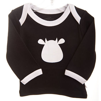 Long Sleeve Top With Cow Applique, 3 of 4