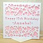 Personalised Laser Cut Birthday Card, thumbnail 4 of 7