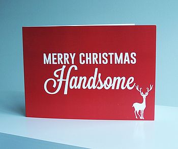 'Handsome' Christmas Card, 2 of 2