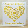 Personalised Laser Cut Heart Card, thumbnail 3 of 6