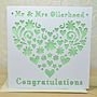 Personalised Laser Cut Heart Card, thumbnail 5 of 6