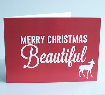 'Beautiful' Christmas Card, 2 of 2