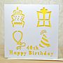 Laser Cut Special Age Birthday Card, thumbnail 2 of 4