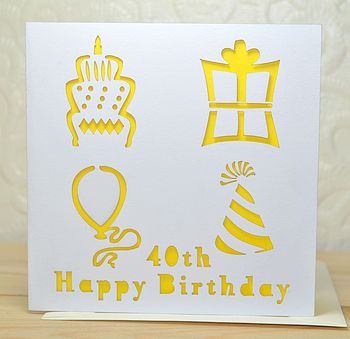 Laser Cut Special Age Birthday Card, 2 of 4