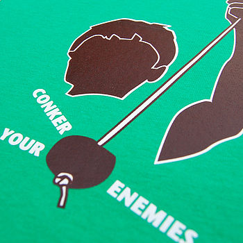 Conker Your Enemies Mens T Shirt, 2 of 3