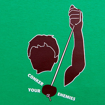 Conker Your Enemies Mens T Shirt, 3 of 3