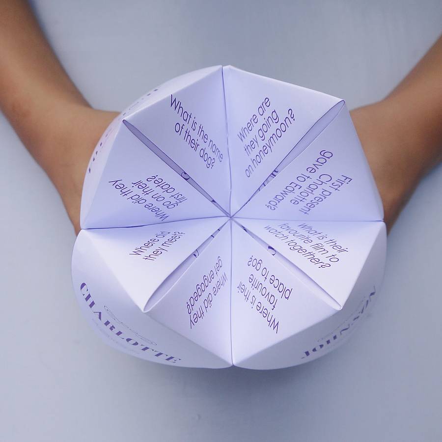 Wedding Fortune Teller By Daisyley Designs | notonthehighstreet.com