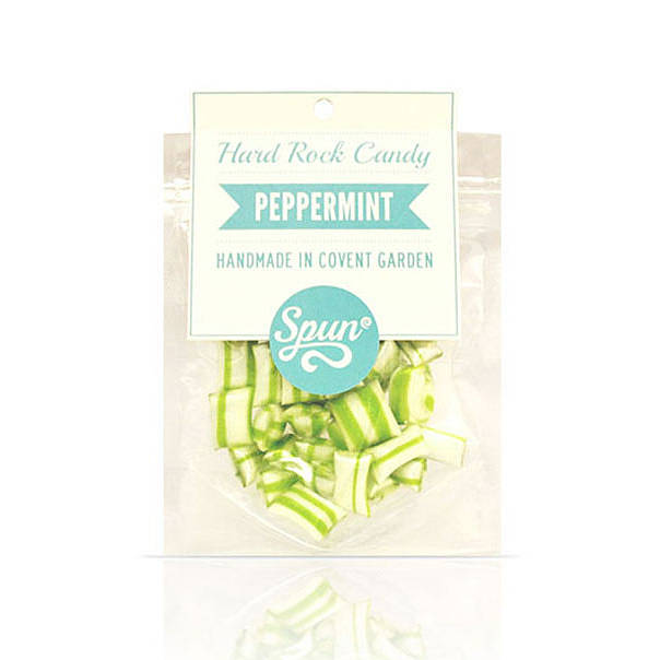 Peppermint Hard Rock Candy In A Bag By Spun Candy 5407