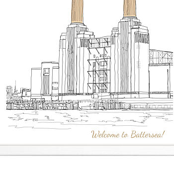Print Of Battersea Power Station   River View, 5 of 5