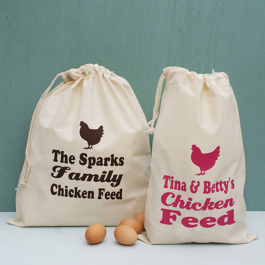 Personalised Chicken Feed Storage Sack, 1 of 4