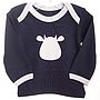 Long Sleeve Top With Cow Applique, thumbnail 1 of 4