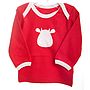 Long Sleeve Top With Cow Applique, thumbnail 4 of 4