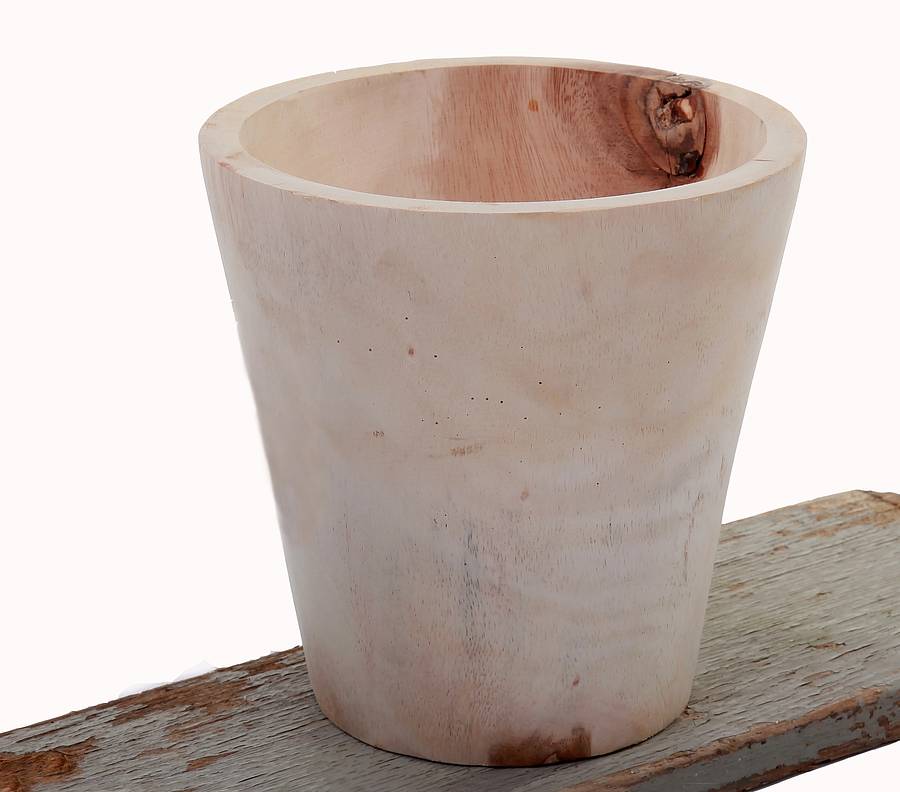 Wooden Pot By Simba Jones