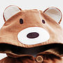 Teddy Bear Girls Cape Jacket In Toffee Velvet, thumbnail 4 of 4