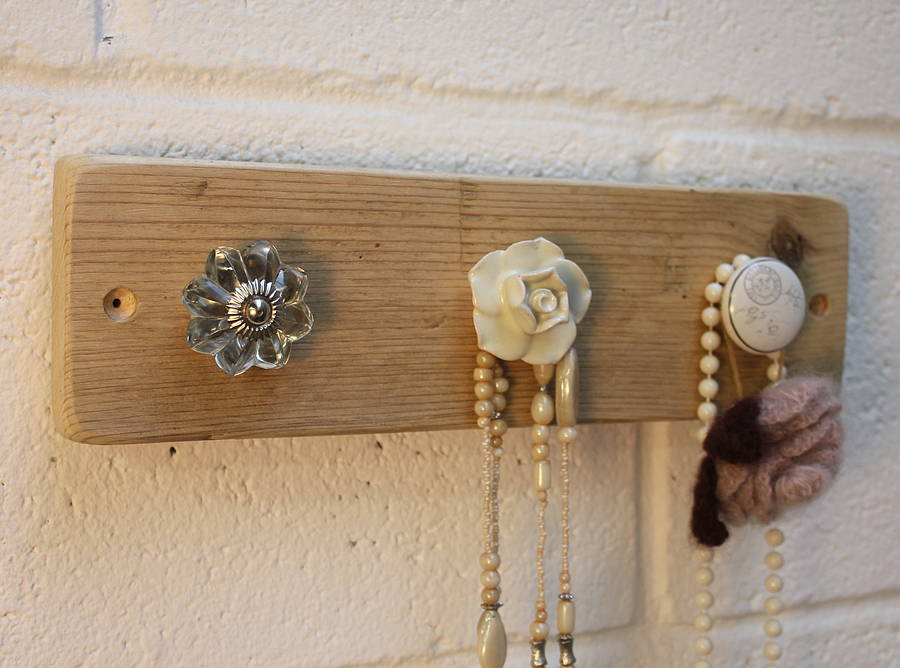 Reclaimed Wooden Jewellery Hook Board By MöA Design