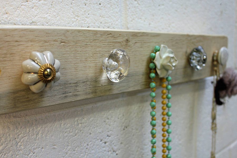 Reclaimed Wooden Jewellery Hook Board By MöA Design