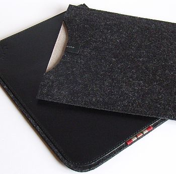 Leather And Felt Case For iPad Mini, 3 of 6
