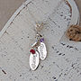 Personalised Silver Birthstone Necklace, thumbnail 3 of 9