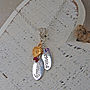Personalised Silver Birthstone Necklace, thumbnail 5 of 9