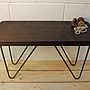 Industrial Style Wood And Steel Bench, thumbnail 4 of 7