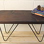 Industrial Style Wood And Steel Bench, thumbnail 2 of 7