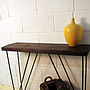 Industrial Wood And Steel Console Table, thumbnail 4 of 4