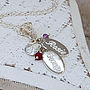 Personalised Silver Birthstone Necklace, thumbnail 1 of 9