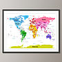 Child's Big Text World Map, thumbnail 6 of 6