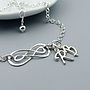 Personalised Sterling Silver Double Infinity Bracelet, thumbnail 5 of 7