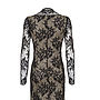 Lace Long Sleeve Occasion Dress In Black, thumbnail 3 of 3