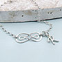 Personalised Sterling Silver Double Infinity Bracelet, thumbnail 1 of 7