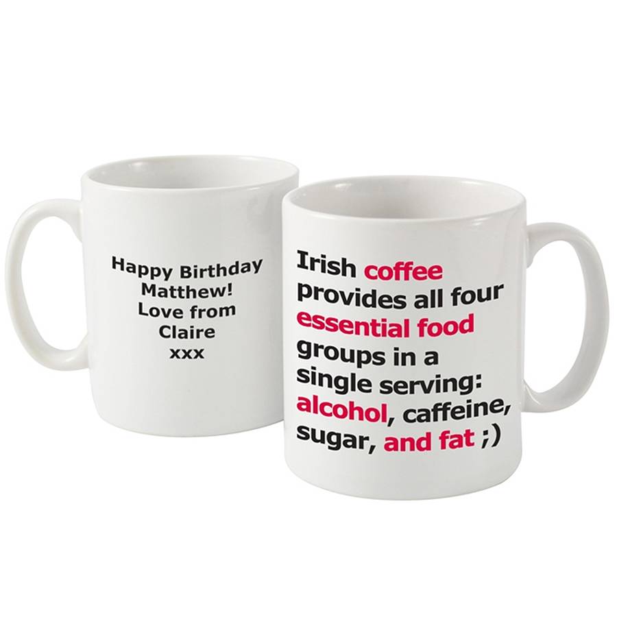 'Irish Coffee' Personalised Mug By Lucky Roo