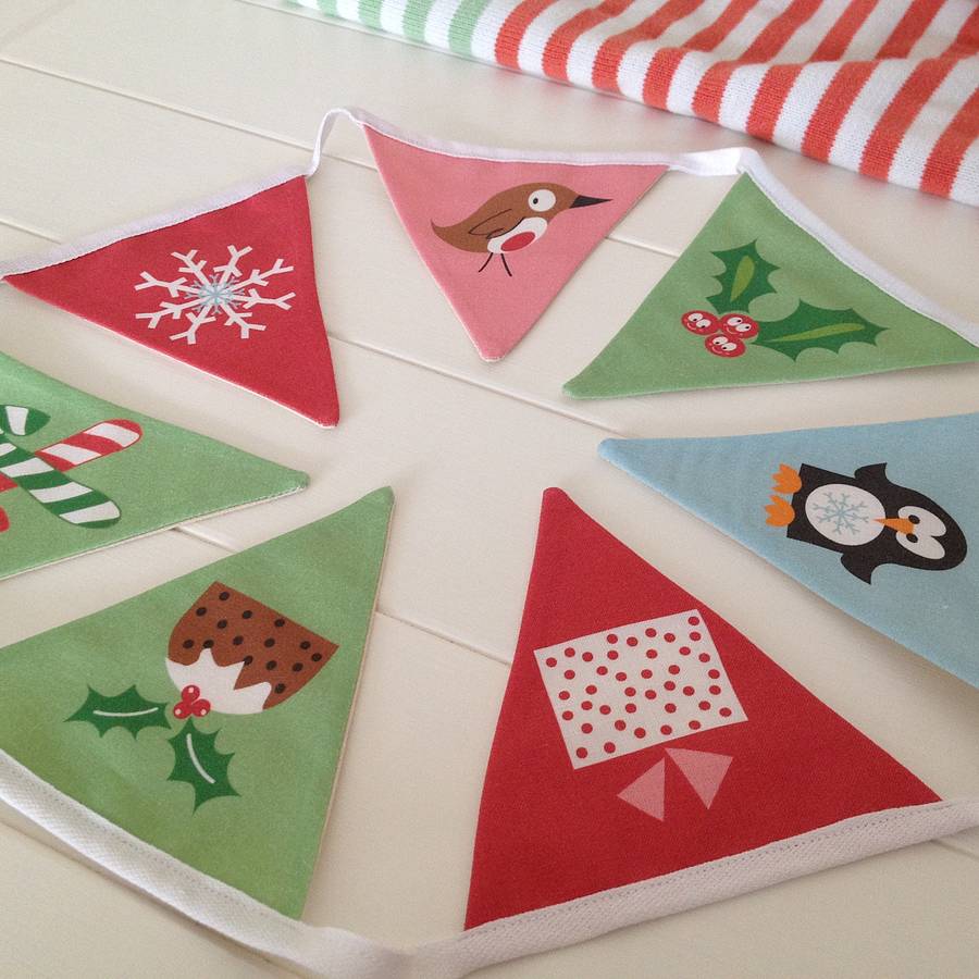 christmas bunting for kids by halfpinthome | notonthehighstreet.com