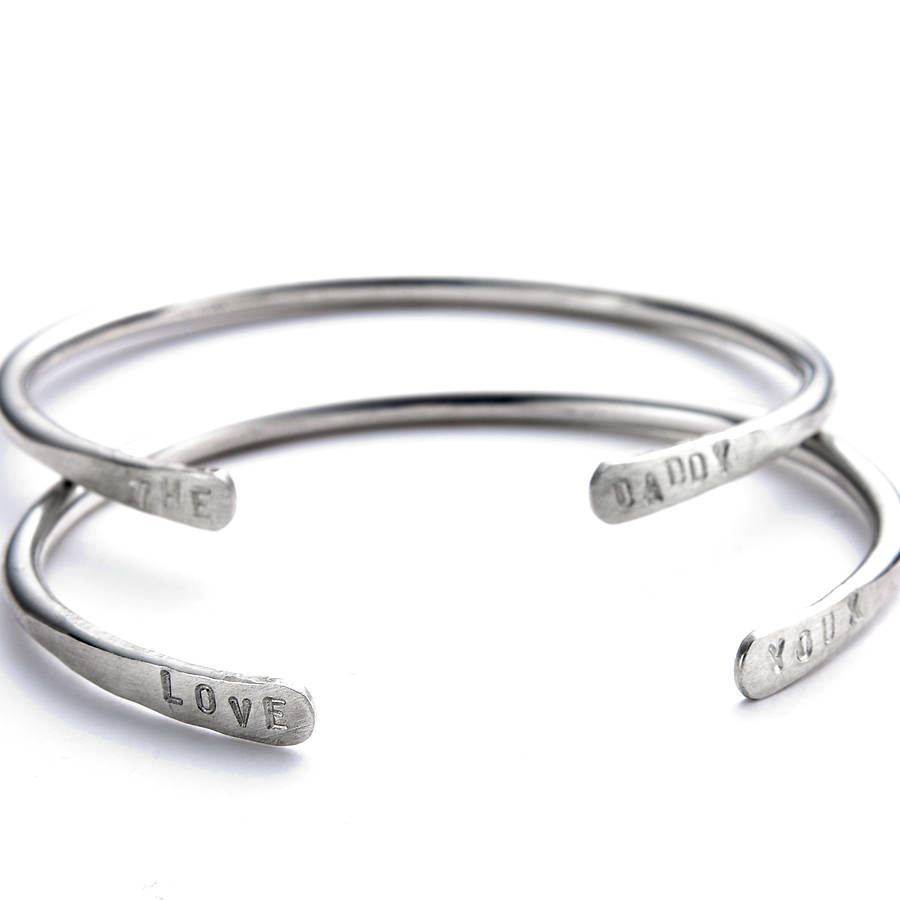 personalised men's bangle by chambers & beau | notonthehighstreet.com