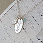 Handmade Personalised Silver Name Charm Necklace with Birthstone, thumbnail 2 of 9