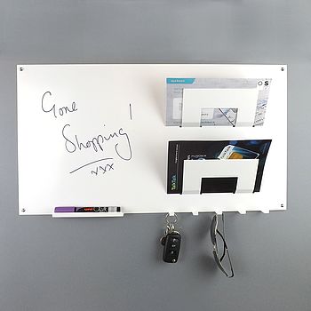 Magnetic Memo Board Letter Rack And Key Hook, 3 of 3