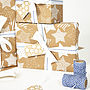 Stars Christmas Gift Wrap Set, thumbnail 6 of 7