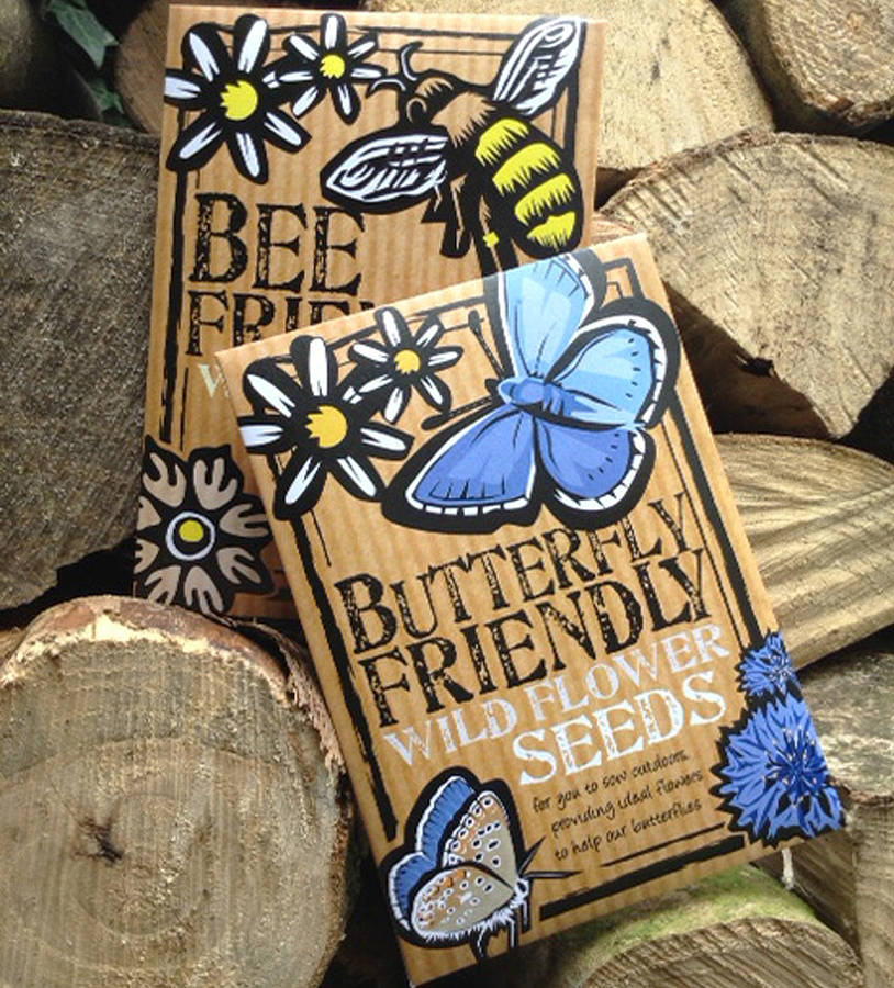 Two Pack Of Bee And Butterfly Friendly Seeds, 1 of 4