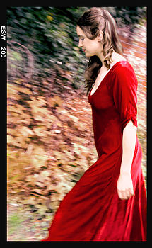 1940s Style Maxi Dress In Deep Red Silk Velvet, 7 of 7