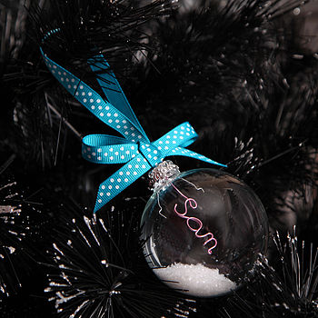 Christmas Tree Personalised Bauble Decoration, 9 of 11