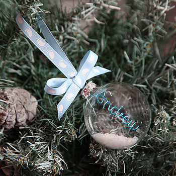 Christmas Tree Personalised Bauble Decoration, 11 of 11
