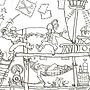 Pirate Ship Colouring In Poster, thumbnail 3 of 3