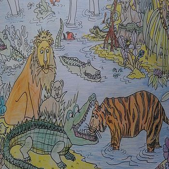Jungle Safari Colouring In Poster, 4 of 4