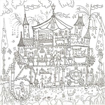 Princess Palace Colouring In Poster, 2 of 3