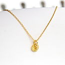 petite gold pendant necklace by myhartbeading | notonthehighstreet.com