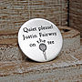 Personalised Silver Quiet Please Golf Marker, thumbnail 2 of 4